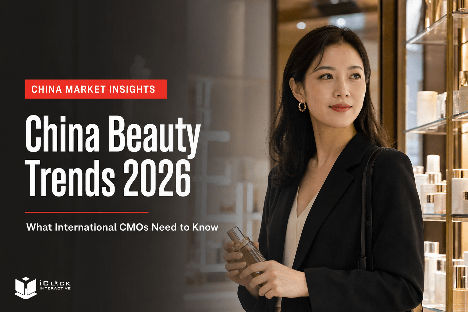 China beauty market 2026 key stats — USD 141B market size, 57.4% domestic brand share, 65.99% positive sentiment on Xiaohongshu